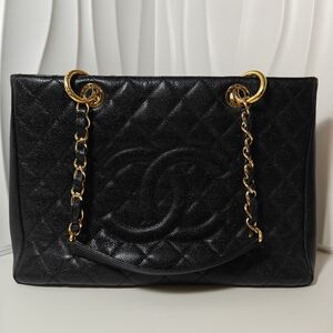 CHANEL GST Black Caviar Tote Bag